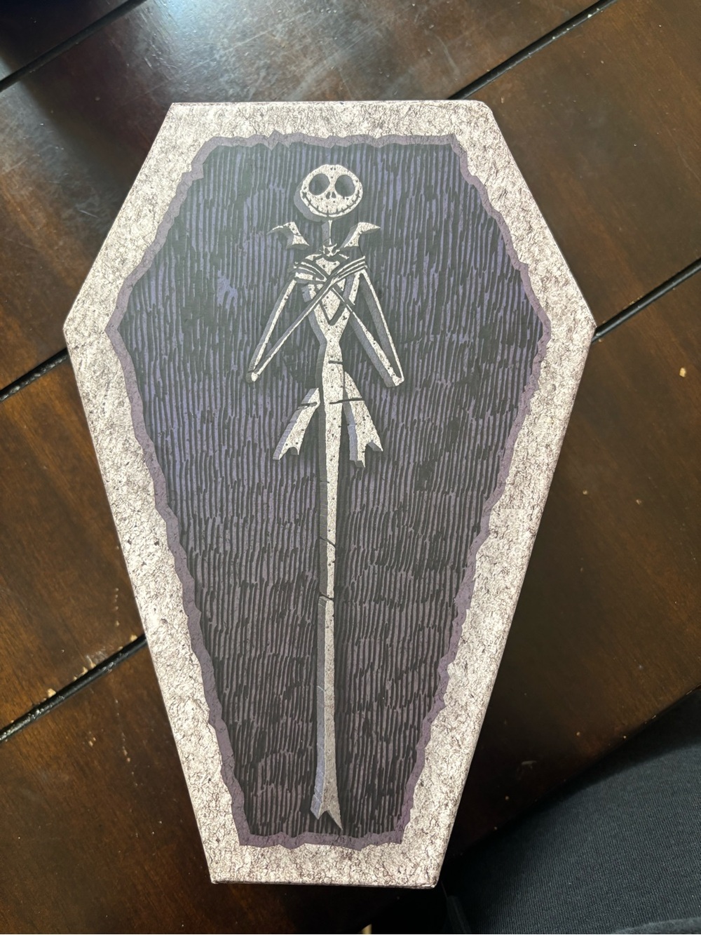 Nightmare Before Christmas Jack Skellington Coffin Box - Purple & Black